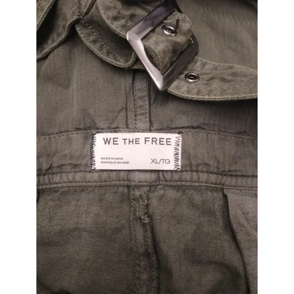 Free People Felix Tapered Green Overalls Super Cute Worn Once Great Condition Xl - Picture 11 of 11